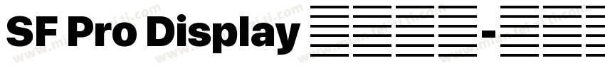 SF Pro Display 字体合集字体转换